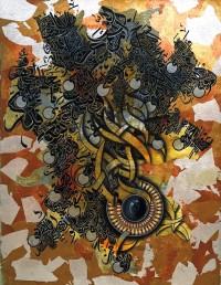 Mudassar Ali, 18 x 24 Inch, Oil on Canvas, Calligraphy Painting, AC-MSA-039
